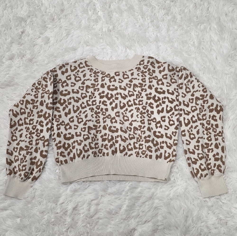 GAP Kids Leopard Print Sweater - Size XL (12)